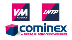 Logos VM Matériaux, LNTP, Cominex