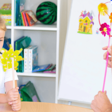 petite fille avec son orthophoniste